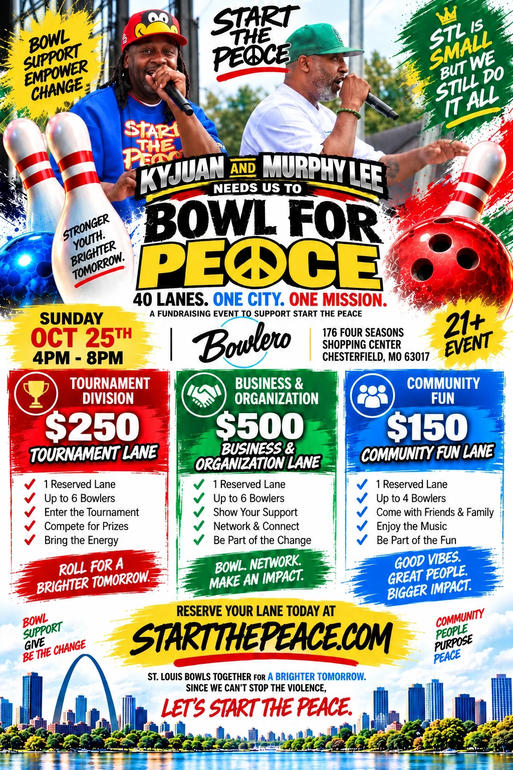 Bowl for Peace lane prices and benefits